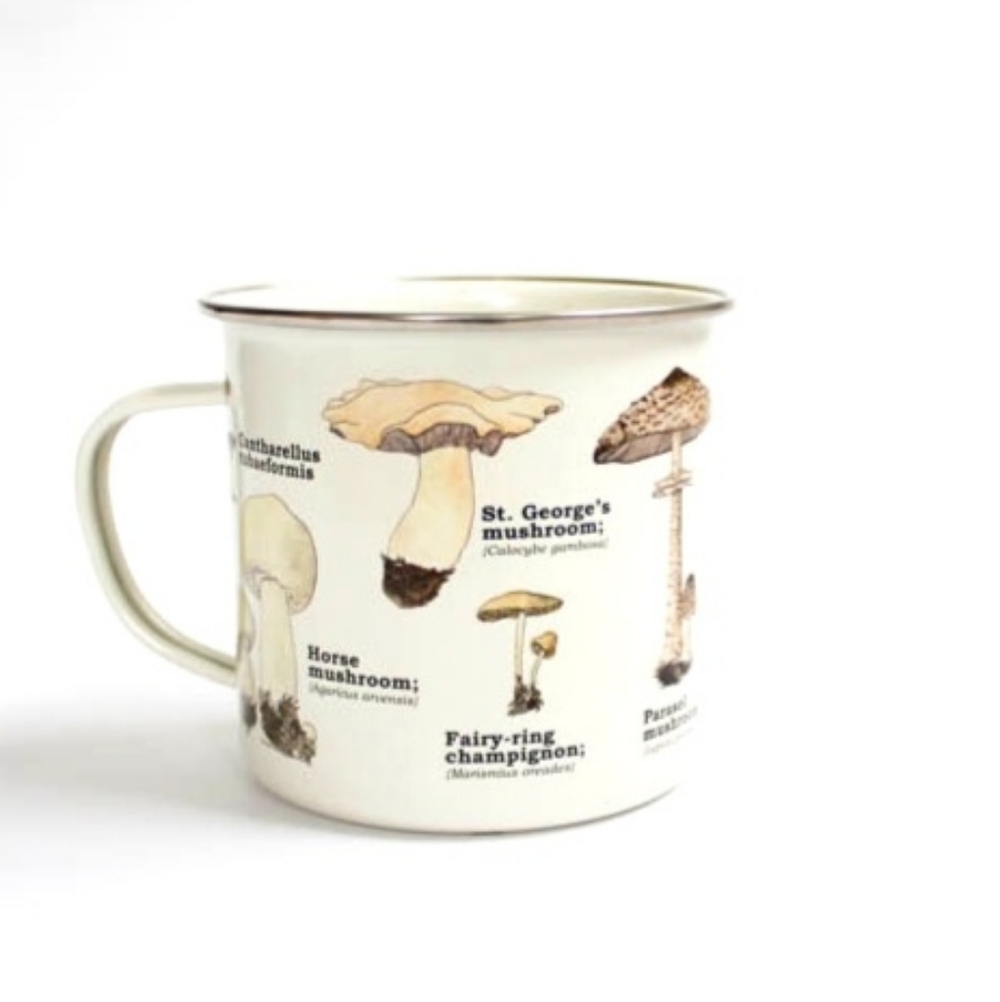 Mushroom Fungi Enamel Mug Ecology Cute